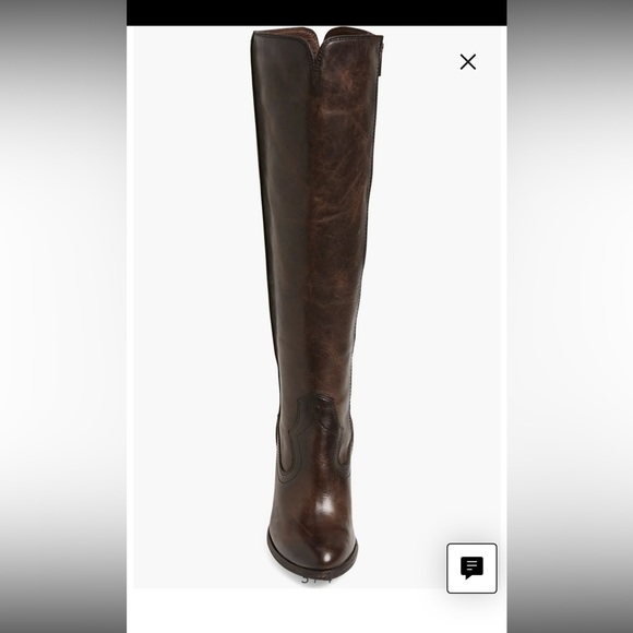 Dark Brown Frye Cece Wedge Boot - Picture 2 of 6